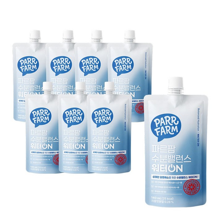 파르팜 수분밸런스 워터온, 8개, 140ml