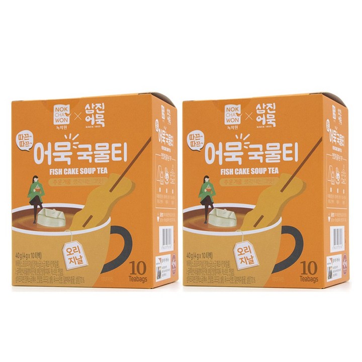 녹차원 따끈따끈 어묵국물티 오리지널맛, 4g, 10개입, 2개