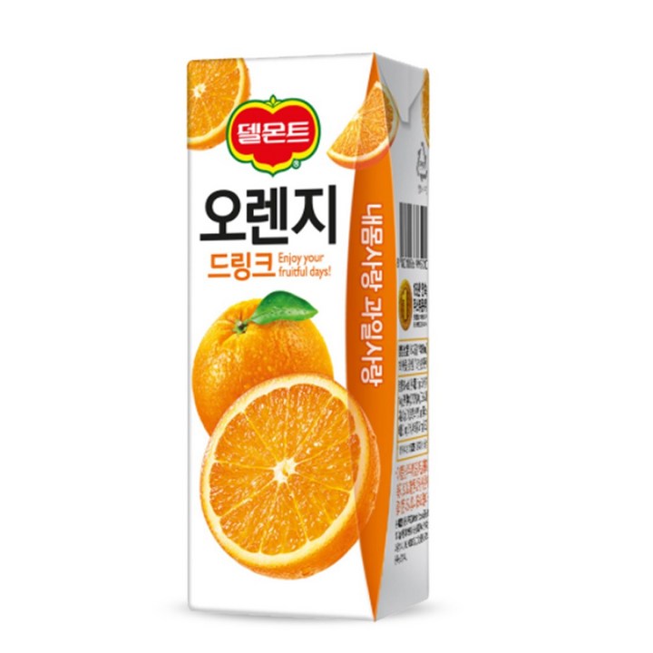델몬트 드링크팩 오렌지, 190ml, 1개