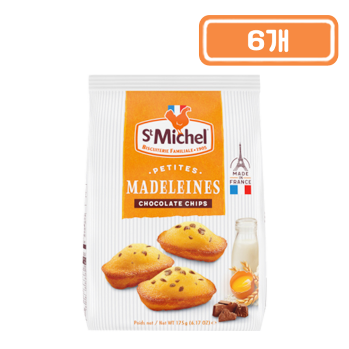 생미쉘 초코칩 마들렝, 6개, 175g