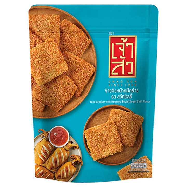 차오수아 자스민라이스 크래커 오징어맛, 1개, 80g