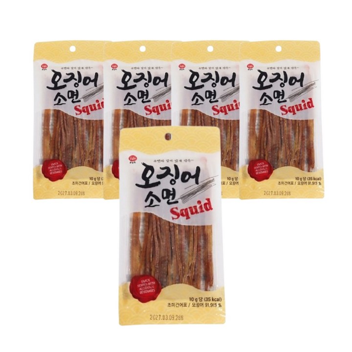 오징어소면, 5개, 28g