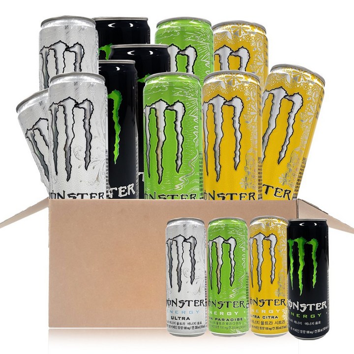 올따옴기획 몬스터 355ml (에너지4+울트라4+시트3+파라다이스3), 1개