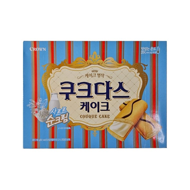 쿠크다스 케이크, 154g, 15개