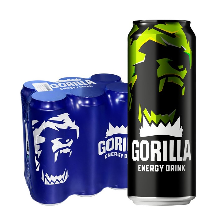 고릴라 에너지 드링크 오리지널, 500ml, 6개입