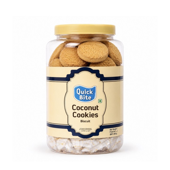 QUICK BITE Coconut Cookies Biscuit 퀵바이트 코코넛 쿠키 비스킷, 1개, 800g
