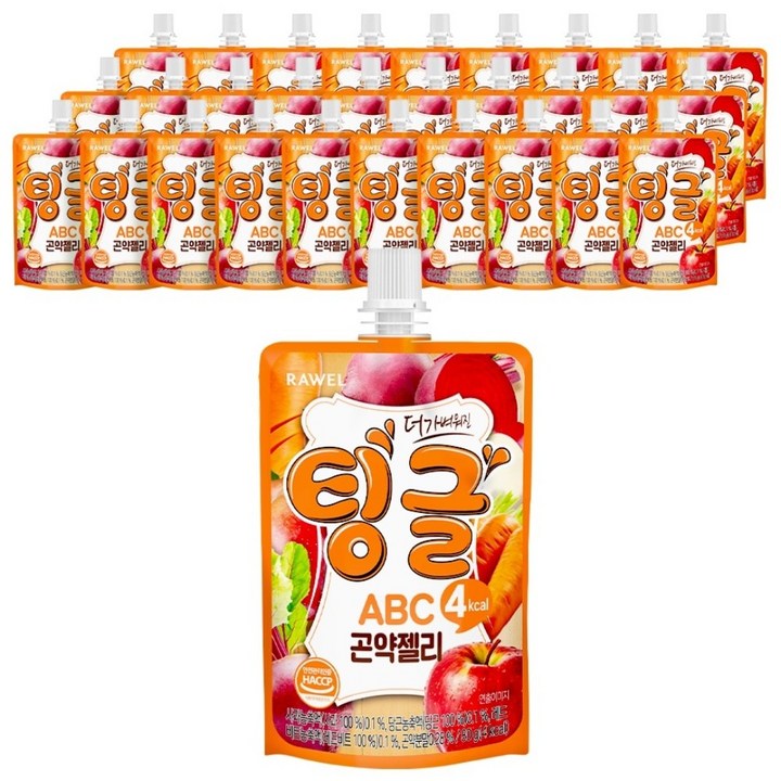 로엘 팅글 ABC 곤약젤리, 80g, 30개