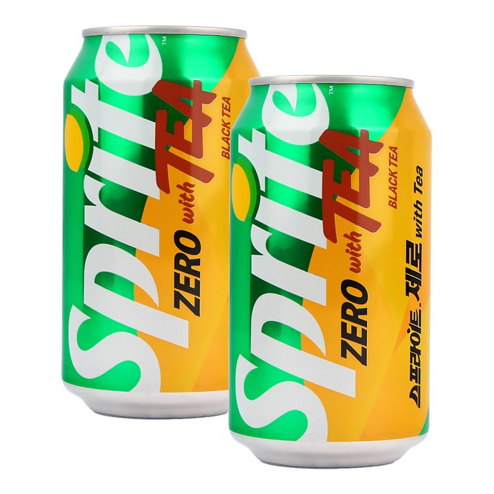 스프라이트 제로 사이다 with TEA, 24개, 350ml