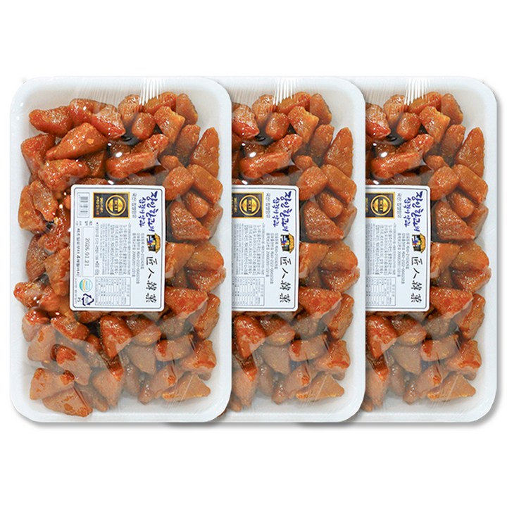 장인한과 장인약과 한입 바삭 삼각이 약과 한정수량 [제조일 9/3], 650g, 3개