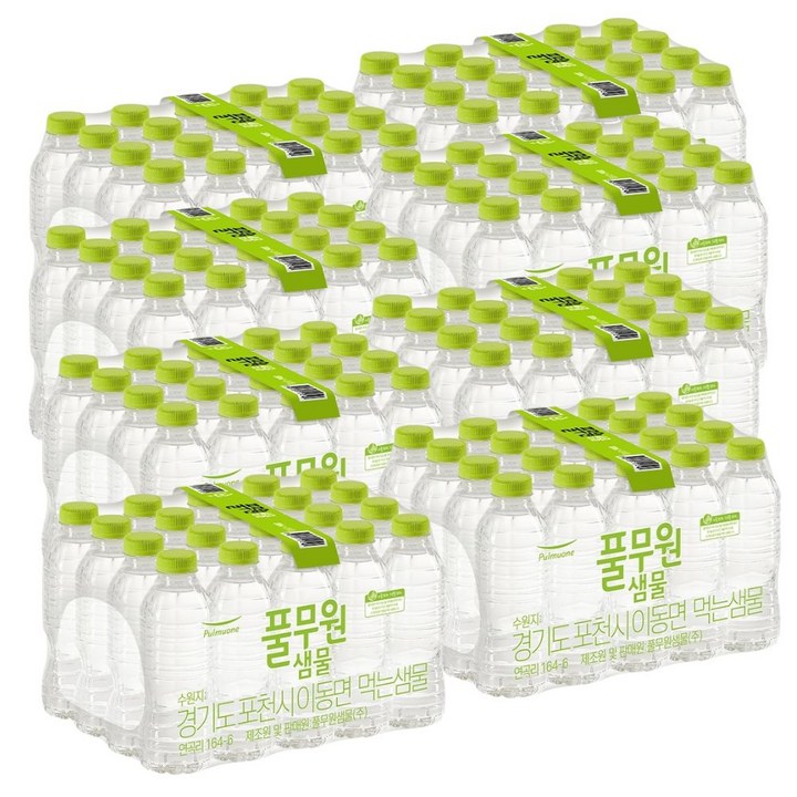 풀무원샘물 무라벨 생수, 500ml, 140개