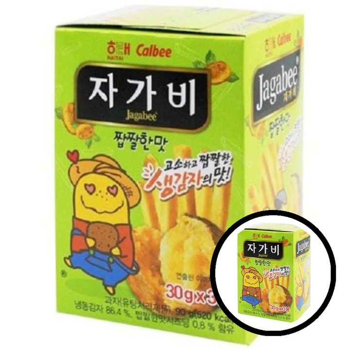 자가비 짭짤한 맛 3p, 90g, 3개
