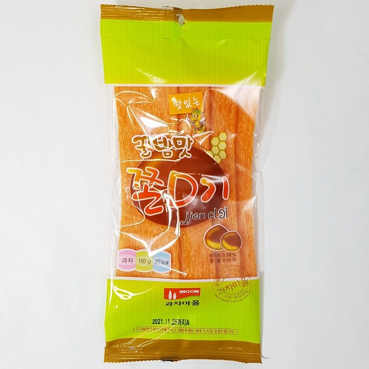 과자마을 꿀밤맛 쫀디기 110g (무료배송), 8개