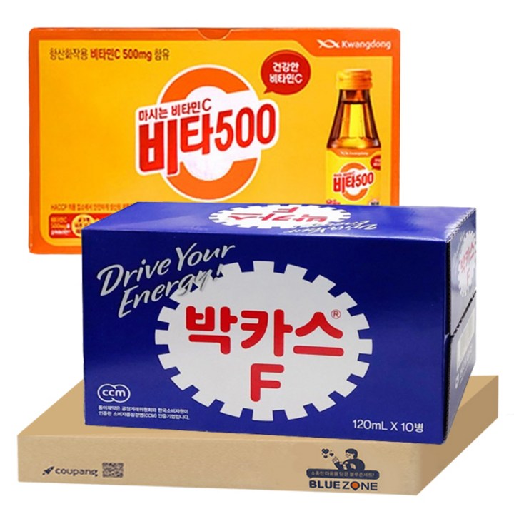 박카스F 120mlx10병 + 광동비타500 100mlx10병