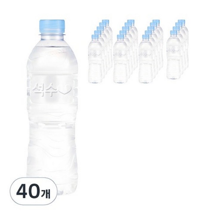 석수 무라벨, 500ml, 40개