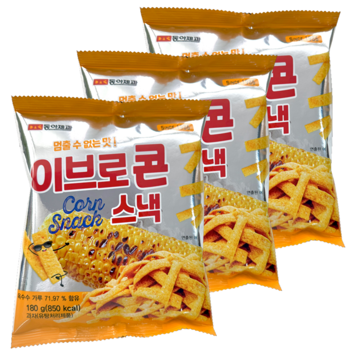 동아제과 이브로콘, 3개, 180g
