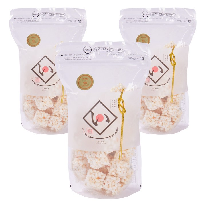 Inaho 에히메 이요칸 뻥튀기, 3개, 80g