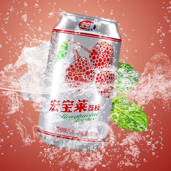 (배터짐) 슝바우라이 리치맛 탄산음료 중국음료수, 24개, 330ml