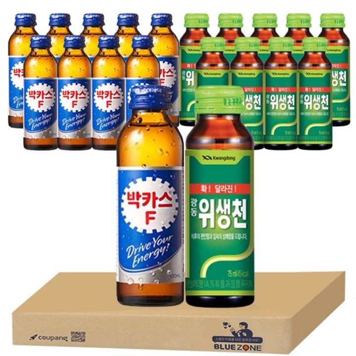 박카스F 120ml x 10병 + 위생천75ml x 10병, 20병