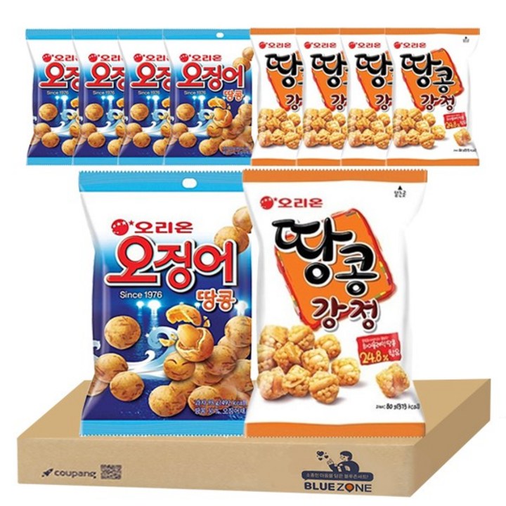 블루존 과자세트(오징어땅콩5+땅콩강정5), 1개