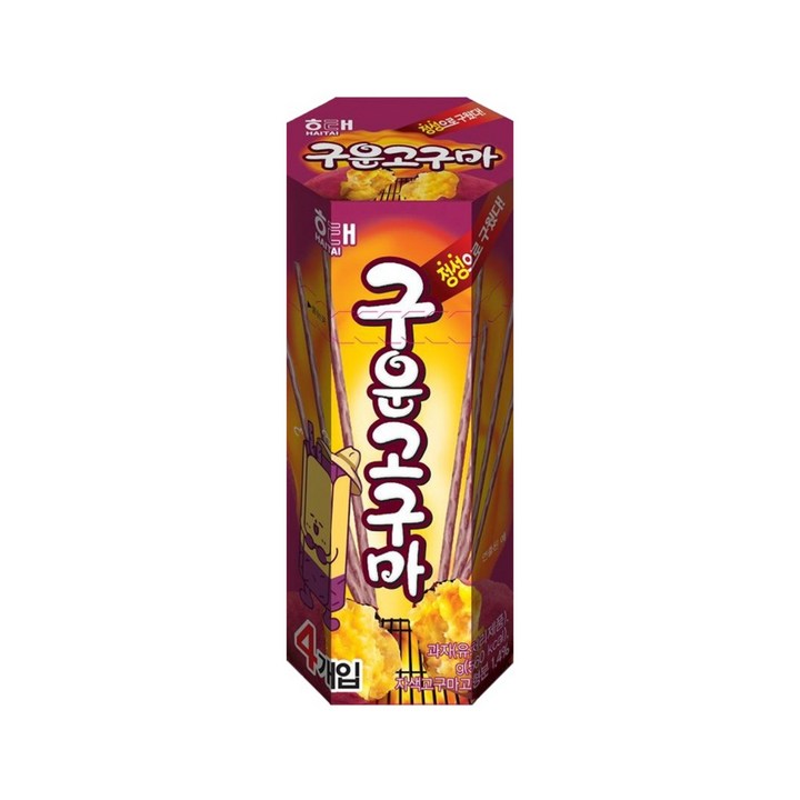 해태제과 구운고구마 4p, 108g, 6개