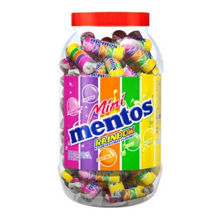 멘토스 미니 레인보우 츄잉캔디, 1kg, 5개