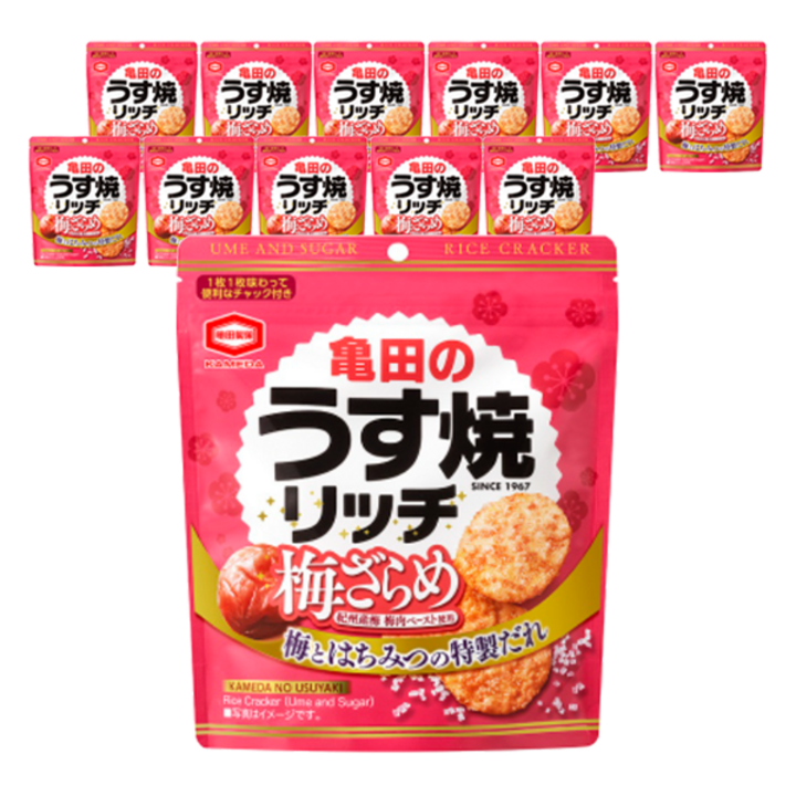 카메다 우스야끼 리치 매실설탕, 57g, 12개