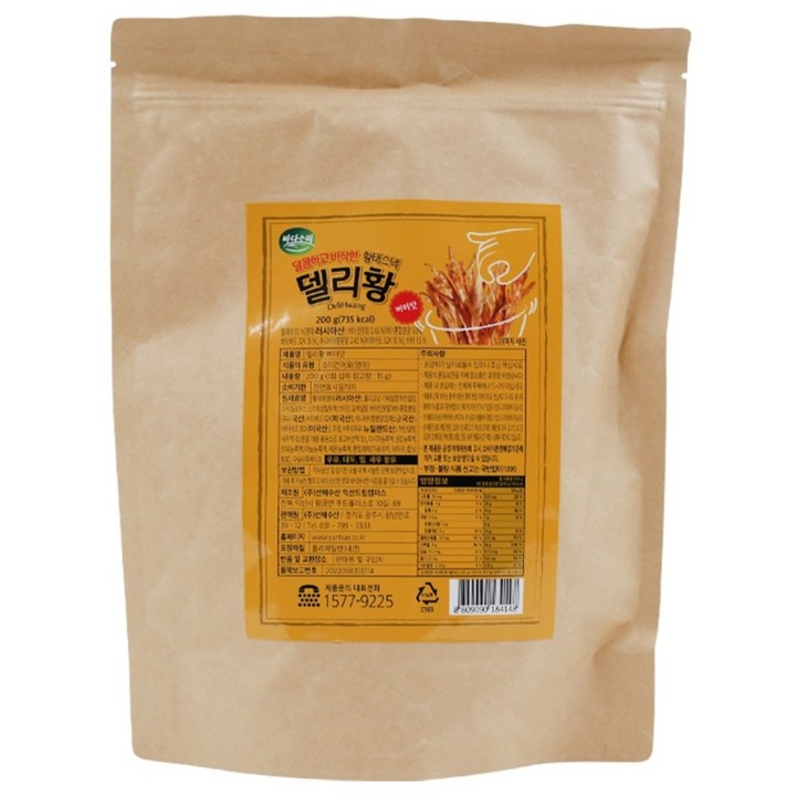 바다소리 델리황 황태스낵 버터맛, 200g, 1개