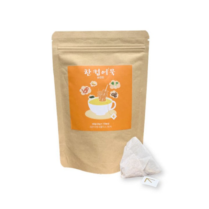 한컵 어묵 티백 육수 오뎅국물 순한맛 4g X 10ea, 40g, 1개
