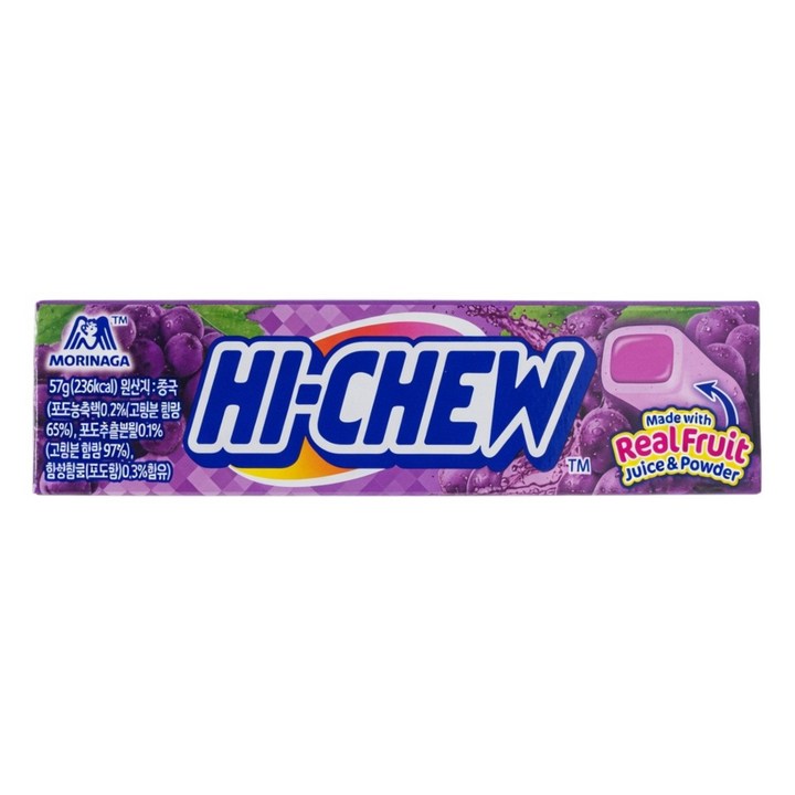 모리나가 하이츄 포도맛, 57g, 12개