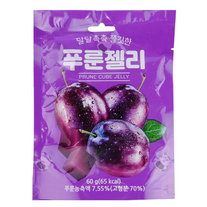 푸룬 큐브 젤리, 1개, 60g