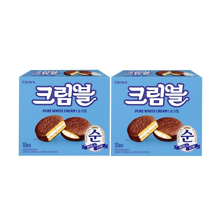 크라운 크림블 순크림, 300g, 2개