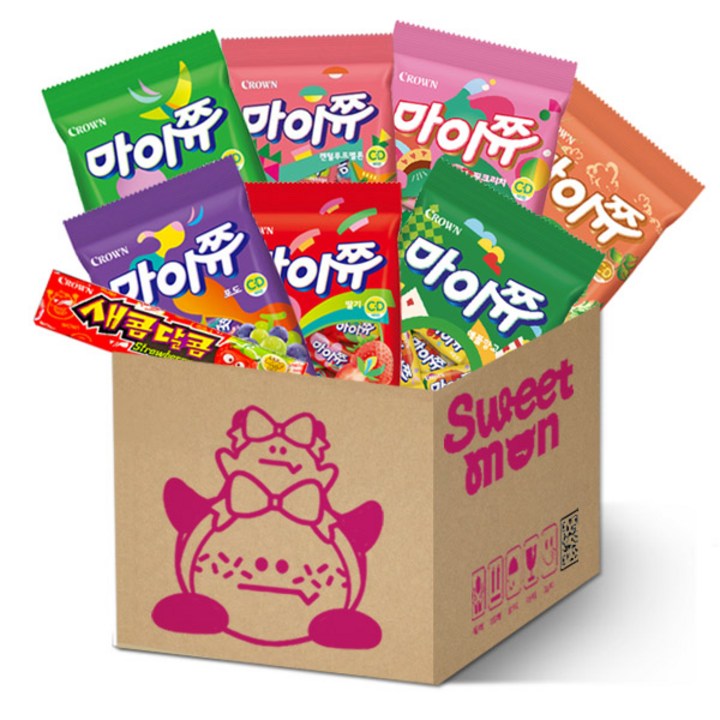 마이쮸선물세트모음 (마이쮸 사과+포토+딸기+캔털루프멜론+애플망고+핑크리치+써니피치+새콤달콤딸기스틱), 1개