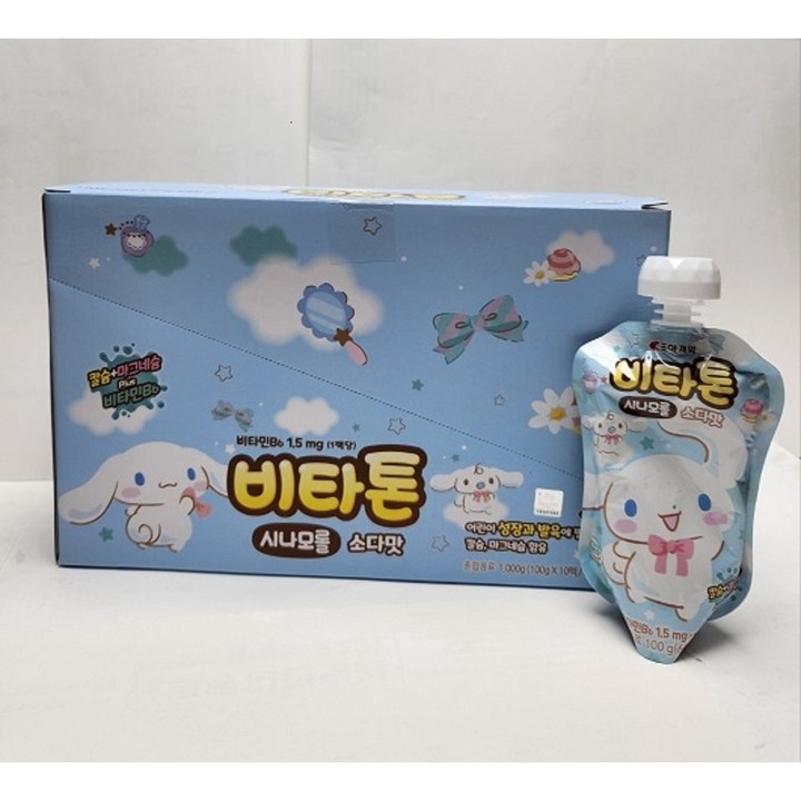 조아제약 비타톤 시나모롤 소다맛 음료수, 80개, 100g