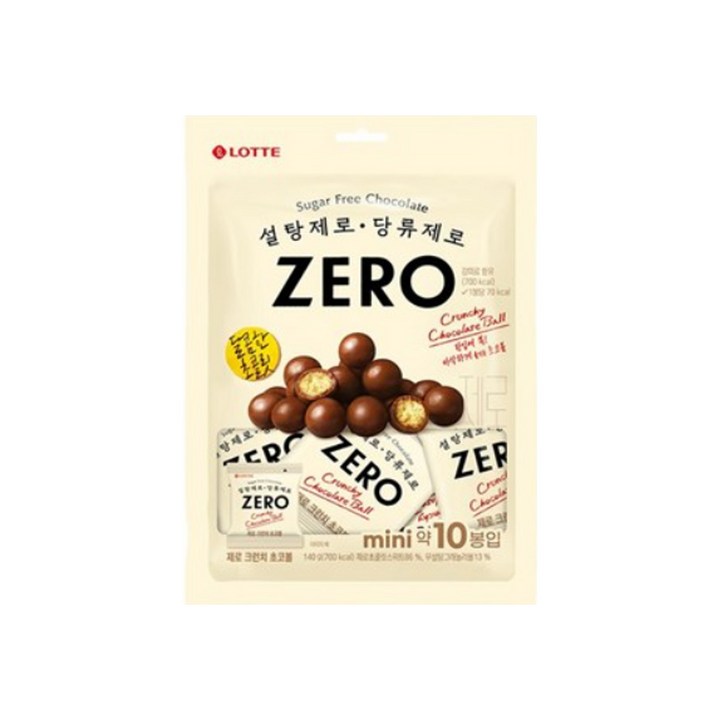 롯데제로 크런치 초코볼, 140g, 1개