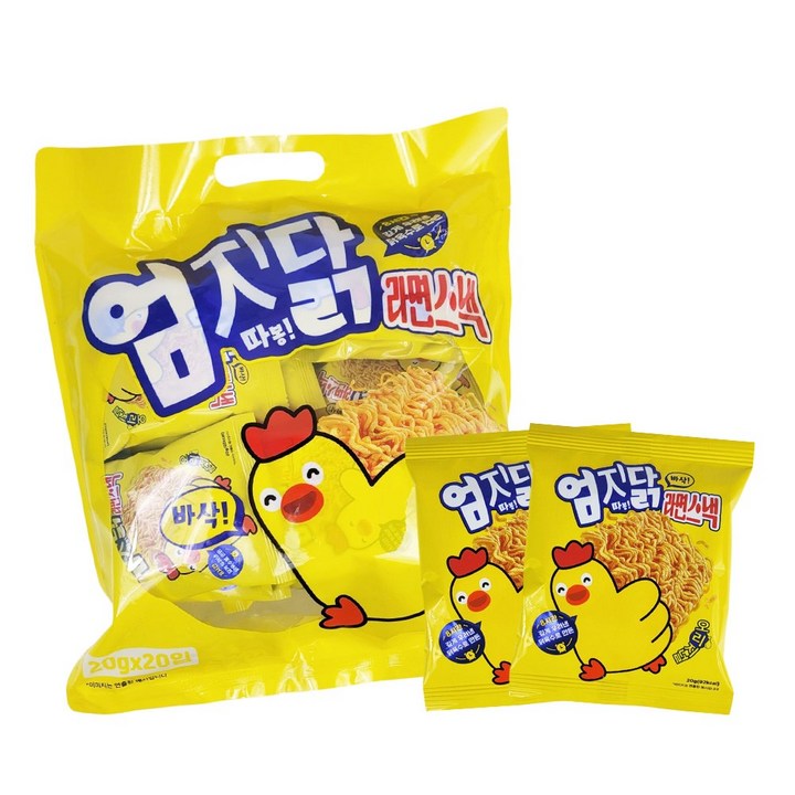 엄지닭라면스낵 오리지널, 400g, 1개