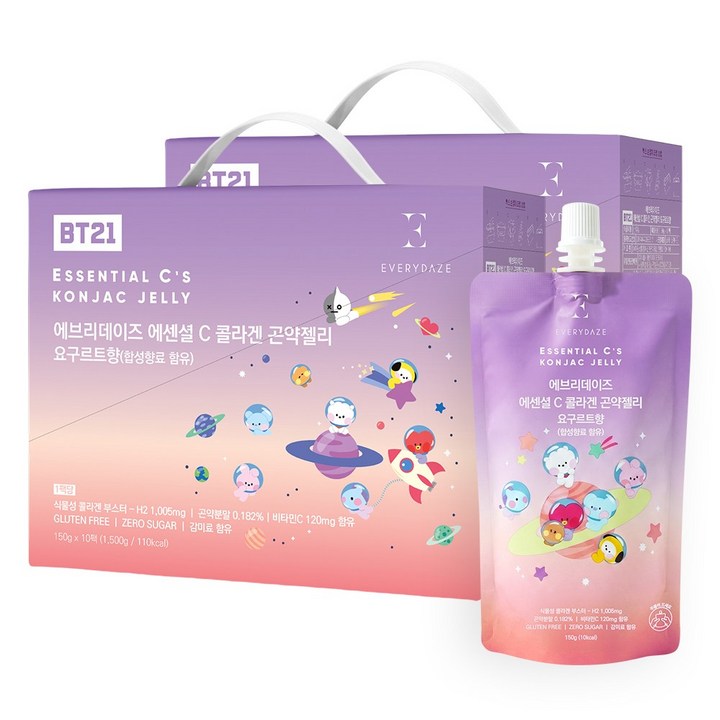에브리데이즈 에센셜 C 콜라겐 곤약 젤리 요구르트, 2박스, 150g