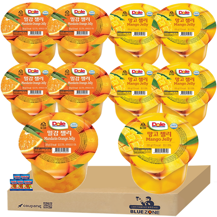 동원 Dole 돌 컵젤리 D세트 망고5 밀감5 하스5, 15개, 200g