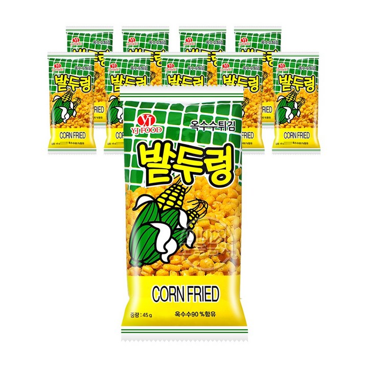 밭두렁 옥수수스낵, 45g, 10개
