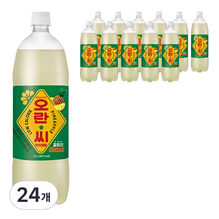 오란씨 파인애플, 1.5L, 24개