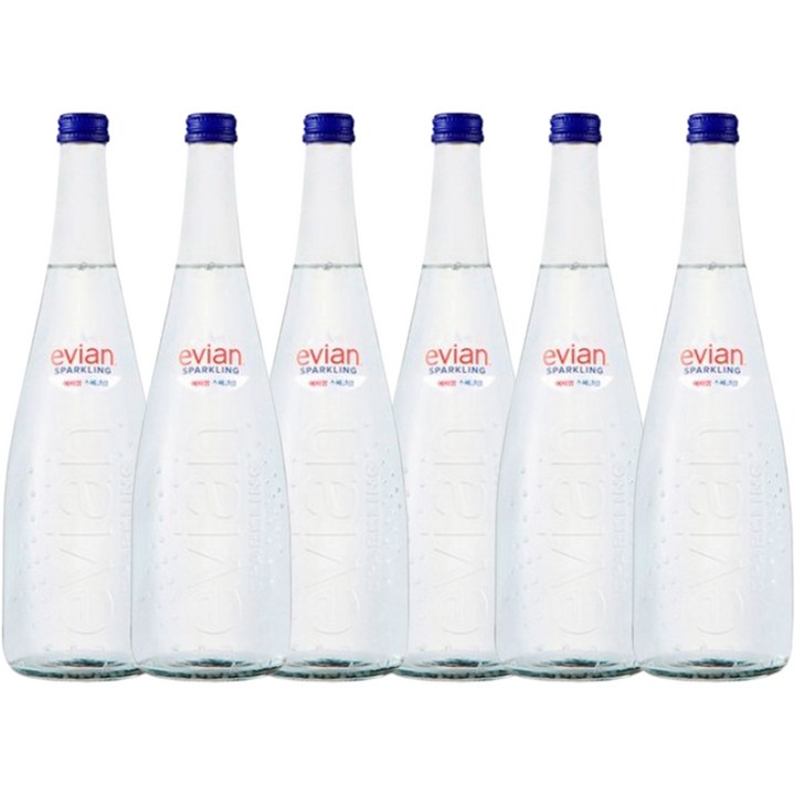 에비앙 탄산수, 750ml, 6개