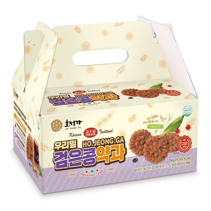 호정가 우리밀 검은콩약과 1KG, 1개