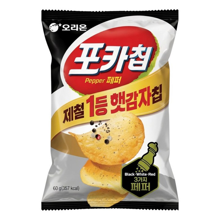 포카칩 트리플페퍼맛, 60g, 4개