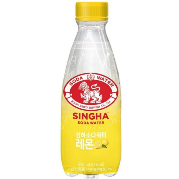 싱하 소다 워터 레몬, 350ml, 12개