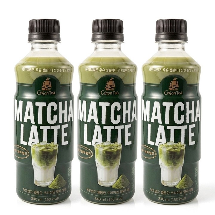 롯데칠성음료 실론티 말차라떼, 24개, 340ml