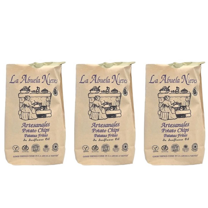 라아부엘라니에베스 포테이토칩, 150g, 3개