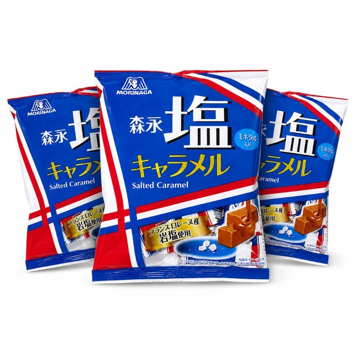 모리나가 소금 카라멜, 3개, 83g