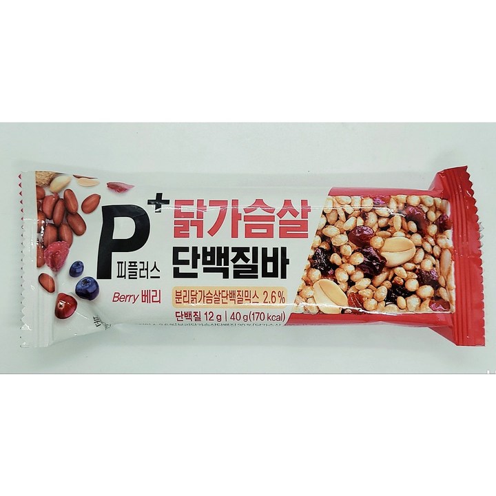 하림 닭가슴살 단백질바 베리, 40g, 72개