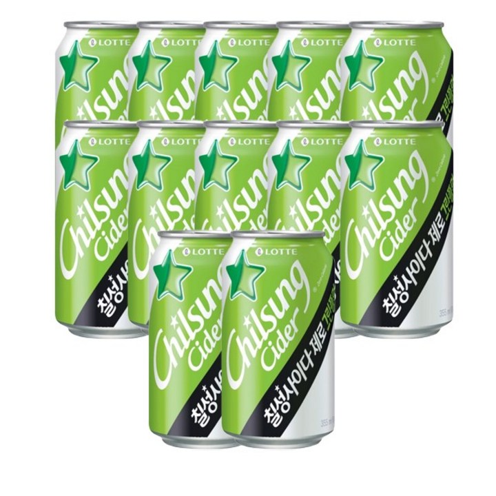 칠성사이다 그린플럼 제로, 12개, 355ml