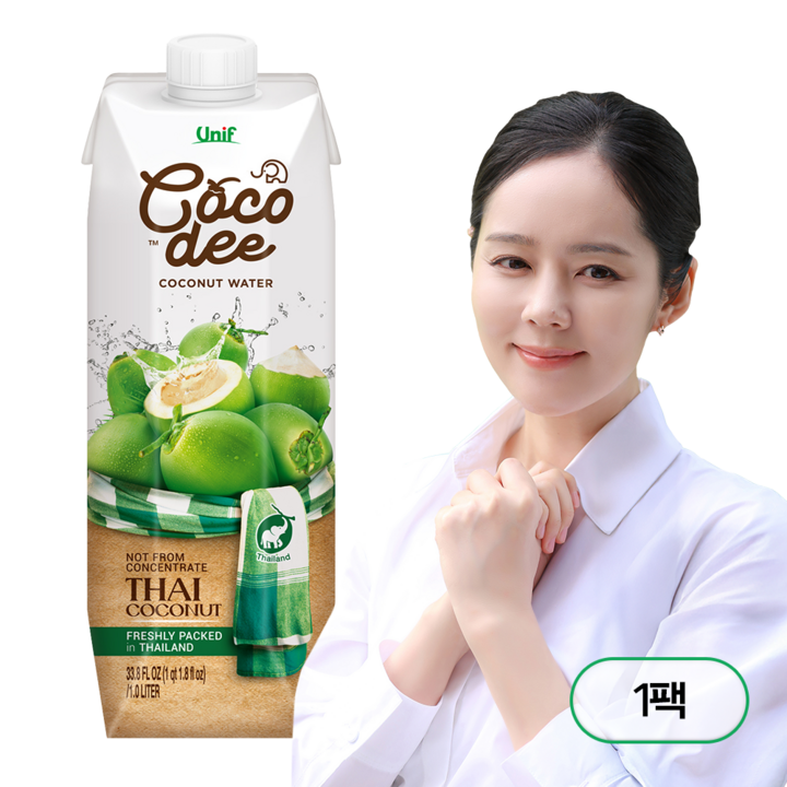 유니프 코코디 코코넛워터, 1L, 1개