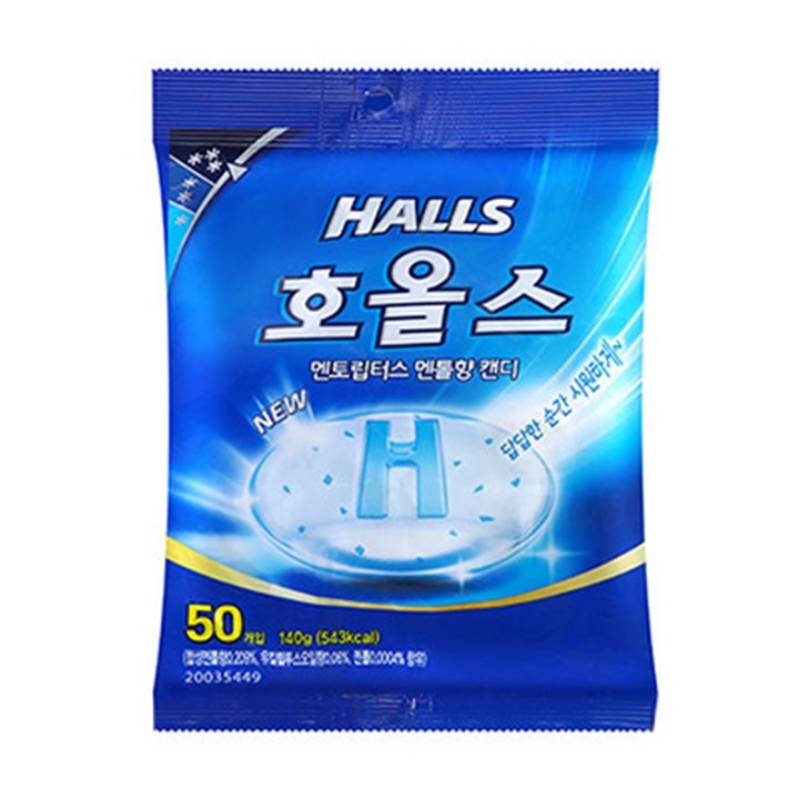 호올스 쉐어백 멘토립터스 멘톨향 캔디, 140g, 2개